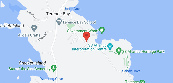 map of 1581 Terence Bay Road